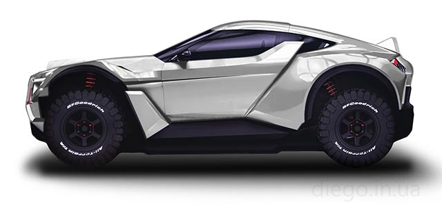 Ліжко Allroad сірого кольору