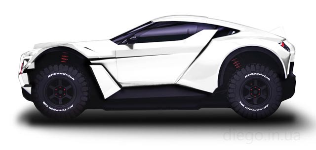 Ліжко Allroad білого кольору