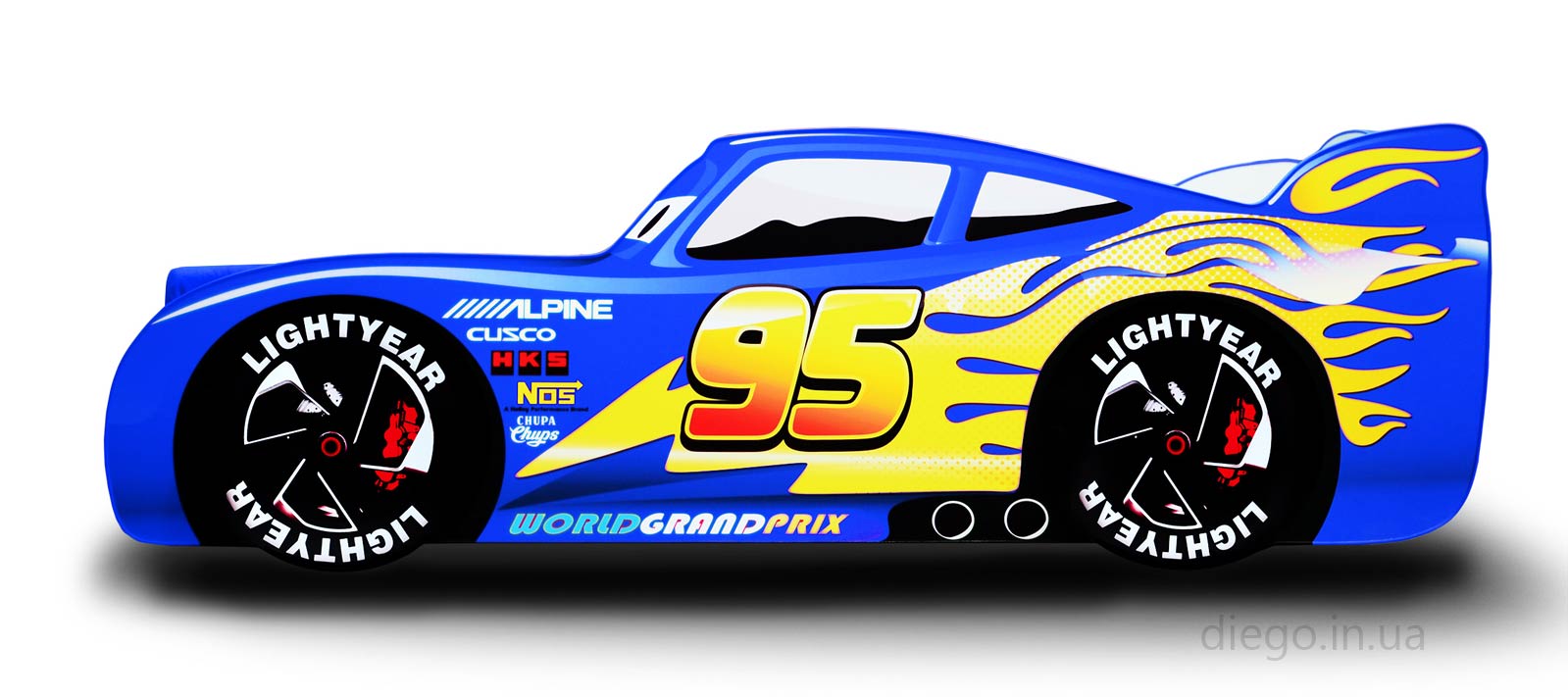 Ліжко Flash синього кольору