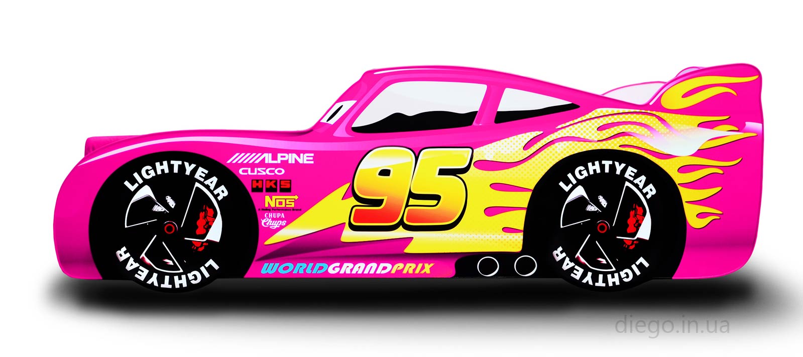 Ліжко Flash рожевого кольору